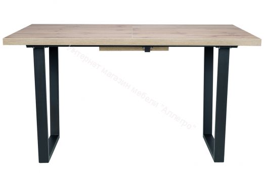Стол раздвижной Leset Ларс 2Р металл Черный/Дуб вотан