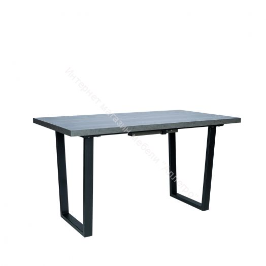 Стол раздвижной Leset Ларс 2Р металл Черный/Бетон