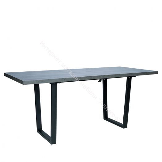 Стол раздвижной Leset Ларс 2Р металл Черный/Бетон