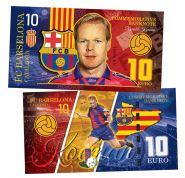 10 EURO Katalonia — Ronald Koeman. Legends of FC Barselona. (Рональд Куман)​.UNC Oz ЯМ