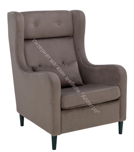 Кресло Leset Галант  Velur V23 венге