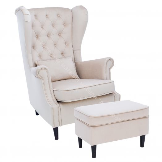 Кресло Leset Винтаж Velur V-18 венге