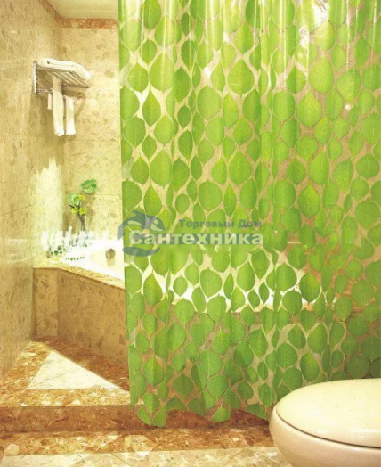 штора для ванны ПВХ 180*180 AQUA-PRIME "2-in-1" арт.Т903С (Тайвань)