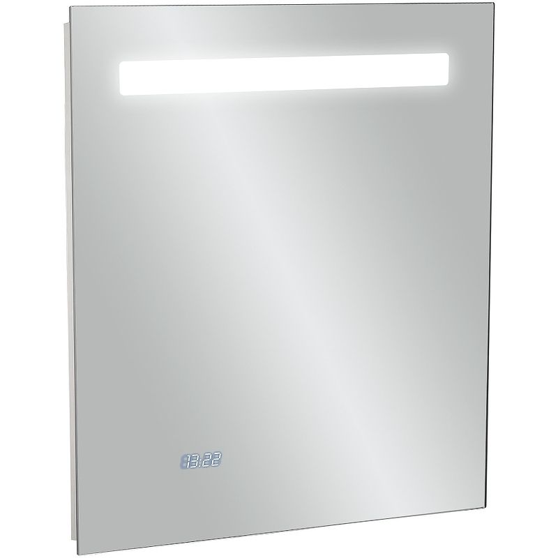 Изображение Зеркало прямоугольное Jacob Delafon Parallel 60 EB1430-NF с часами