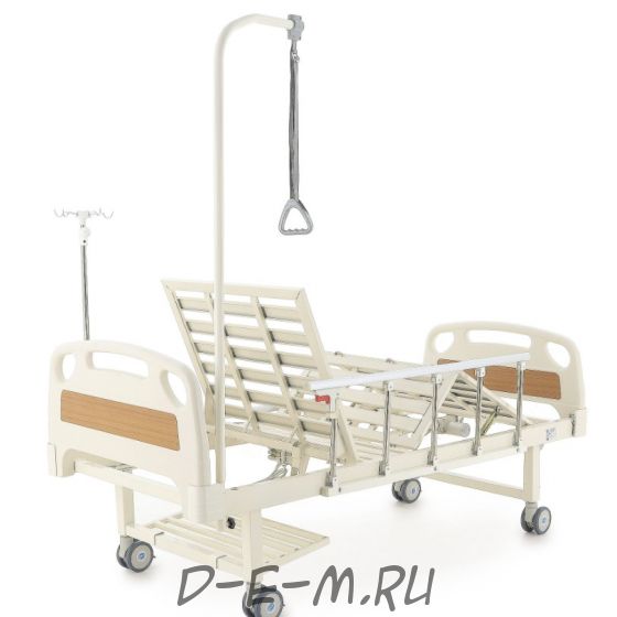 Кровать электрическая Med-Mos DB-7 (MЕ-2018Н) (2 функции) с полкой и накроватным столиком