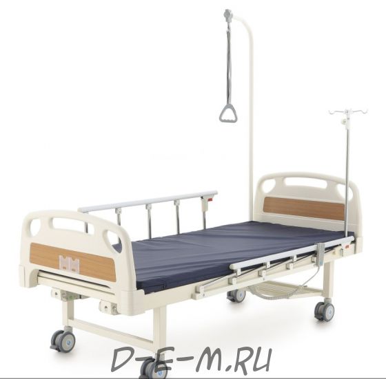 Кровать электрическая Med-Mos DB-7 (MЕ-2018Н) (2 функции) с полкой и накроватным столиком