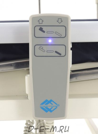 Кровать электрическая Med-Mos DB-7 (MЕ-2018Н) (2 функции) с полкой и накроватным столиком