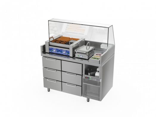 СТАНЦИЯ ДЛЯ БУРГЕРОВ И ХОТ-ДОГОВ БАВАРИЯ БХС -1235.700-02