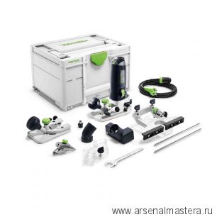 Модульный кромочный фрезер 720 В FESTOOL MFK 700 EQ-Set  в систейнере с oпорной пластиной и контактной подошвой 576236