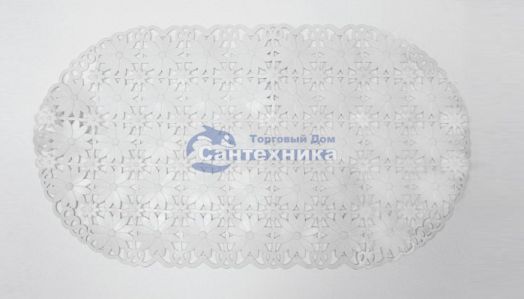 коврик ромашка, овал 69*39см (прозрачный)