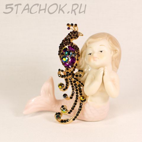 Брошь "Райский павлин" (США)