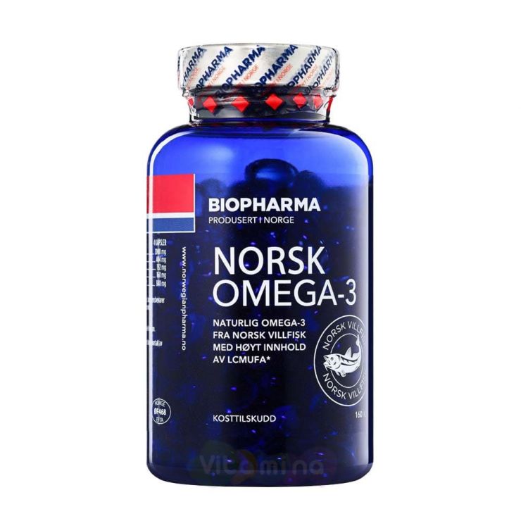 Норвежская Омега-3 NORSK OMEGA-3, 160 капс