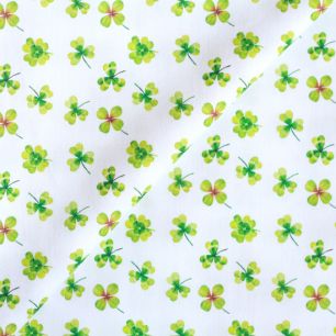 Хлопок - Сочный клевер на белом 50х37 см limit