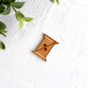 Аксессуар для куклы, гнома - Деревянная катушка 2*2,5 см. (5 шт.)