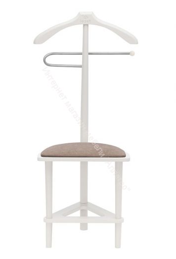 Вешалка напольная со стулом Leset Атланта белый