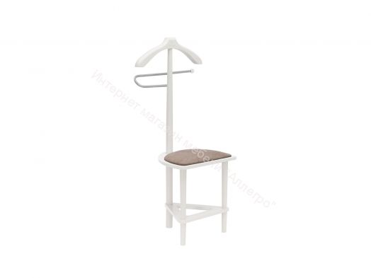 Вешалка напольная со стулом Leset Атланта белый