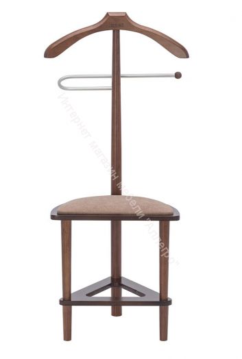 Вешалка напольная со стулом Leset Атланта орех