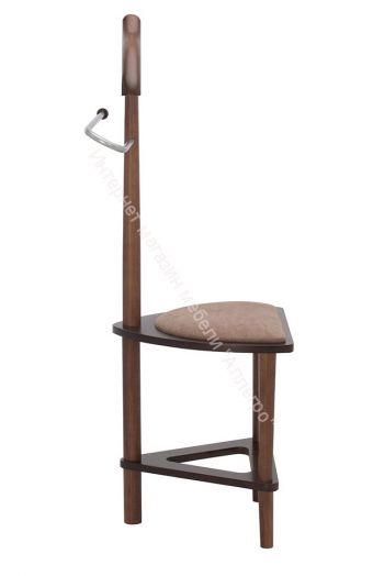 Вешалка напольная со стулом Leset Атланта орех