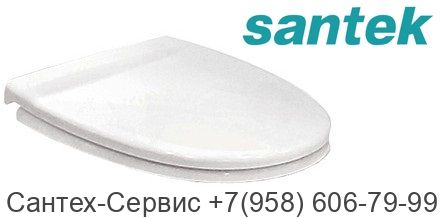 1.WH30.2.199 Сиденье Santek  Лига (полипропилен) пластиковый крепеж