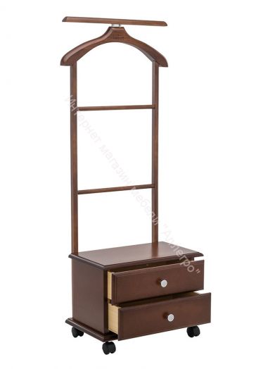 Вешалка напольная с тумбой Leset Ричмонд орех