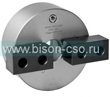 Патрон токарный Bison-Bial (Польша) 3105-160 2-х кулачковый самоцентрирующий