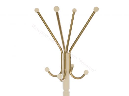 Вешалка напольная Leset Галант-2 слоновая кость
