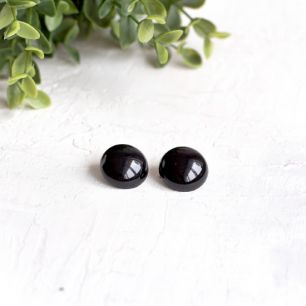 Пуговицы для глаз выпуклые черные, 20 мм, 5 пара