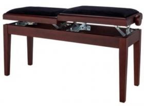 Банкетка GEWA Piano bench Deluxe Double Walnut matt двойная