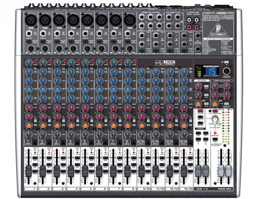 BEHRINGER X2222USB Цифровой микшерный пульт