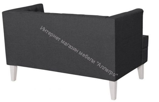 Диван Фьюджи графит ножки белые