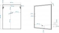 Зеркало с подсветкой в ванную ART&MAX AREZZO AM-Are схема 4