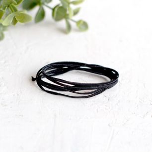 Шнур отделочный "Сутаж" 1,8-2 мм черный