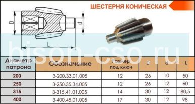 Шестерня коническая 3-200.33.01.005 Ф200 для белорусских токарных патронов БелТАПАЗ Гродно