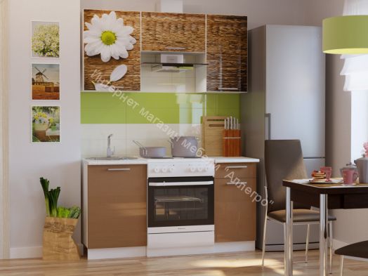 Кухонный гарнитур Риал Эко 1500 ромашка