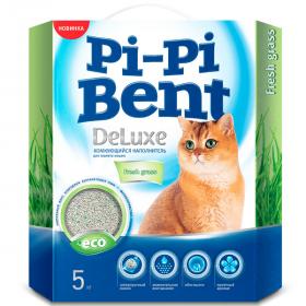 Комкующийся наполнитель Pi-Pi-Bent Fresh DeLuxe Grass 5 кг