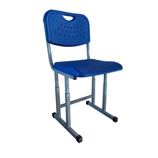 ЛСОШ-29-6 Стул ученический регулируемый (Антивандальный Двухслойный Дышащий синий пластик)