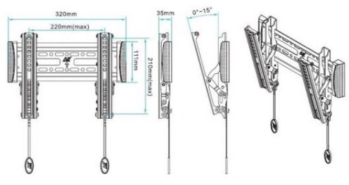 Кронштейн для телевизора NB C1-T