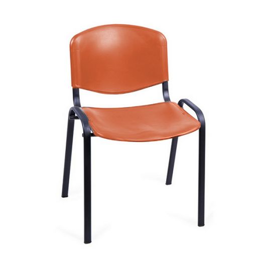 МИЧП-3 Стул ИЗО Металл каркас (оранжевый пластик)
