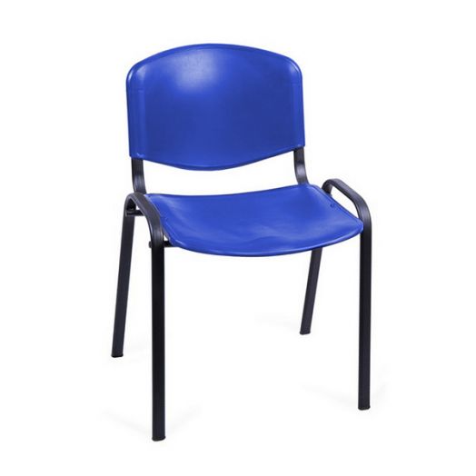 МИЧП-2 Стул ИЗО Металл каркас (синий пластик)