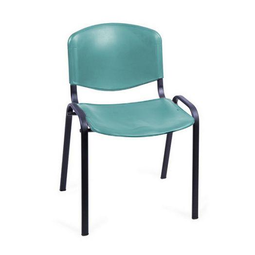 МИЧП-1 Стул ИЗО Металл каркас (зеленый пластик)