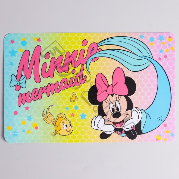 Коврик для лепки "Minnie mermaid" Минни Маус, размер 19*29,7 см