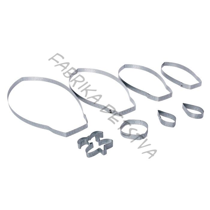 Форма для вырубки (каттер) "Орхидея" большой набор 8 деталей (К-0003-2)