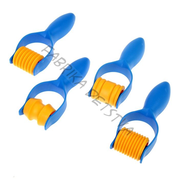 Валик для моделирования с рисунком JOVI, в наборе 4 штуки