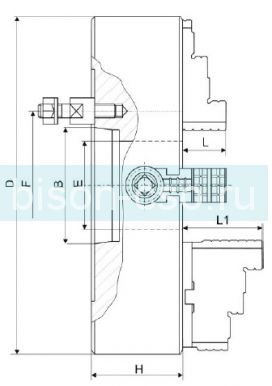 Патрон токарный 400мм Т336-400-8 Poreba Польша. Стальной корпус. Аналог Бизон 4334-400-8