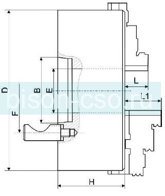 Патрон токарный 400мм Т545-400-11 Poreba Польша аналог Бизон 3545-400-11