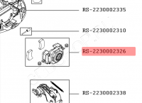 Основной мотор робота-пылесоса TEFAL EXPLORER SERIE 80, 120 моделей RG77..., RG78....  Артикул RS-2230002326.