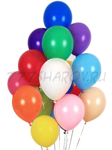 ОБЛАКО ШАРОВ МИНИ  (10" / 25 СМ.)  - 10  ШТ.