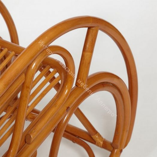 Кресло-качалка VIENNA (разборная) без подушки, ротанг top quality, Cognac (коньяк)