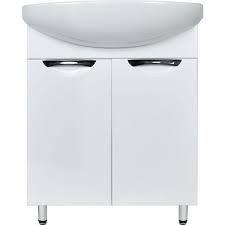 Тумба КРИТ 650 белый металлик (2 двери) с ум Балтика 65