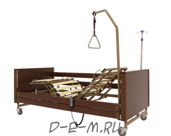 Кровать электрическая Med-Mos YG-1 5 функций (КЕ-4024М) коричневый